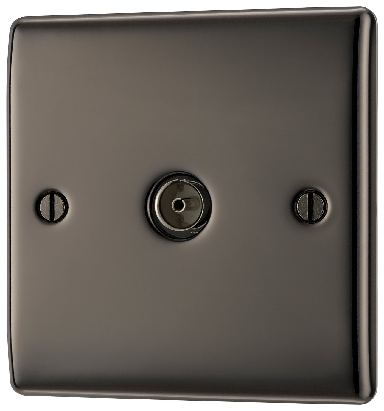 BG Nexus NBN6001 CoAxial Raised Socket Black Nickel (8053891