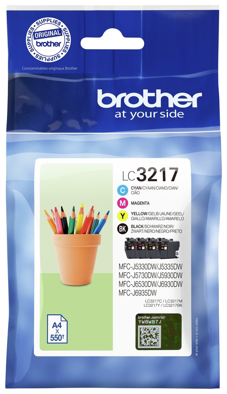 Brother LC3217VAL Ink Cartridges - Black & Colour