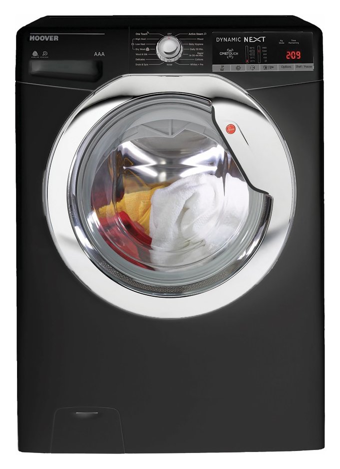 Hoover WDXOA4106HCB 10KG / 6KG 1400 Spin Washer Dryer -Black