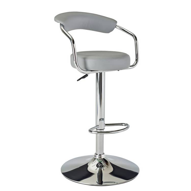 Argos Home Executive Gas Lift Bar Stool - Grey 0