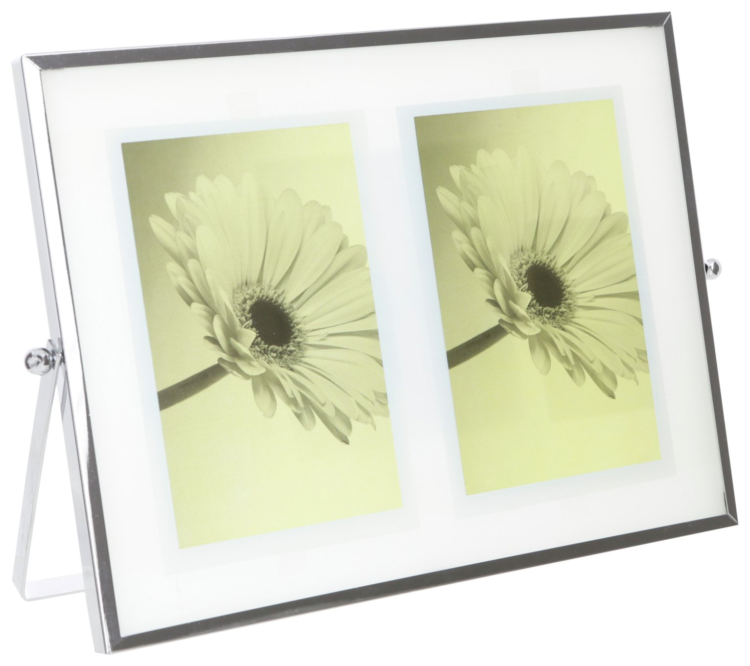 Sainsbury's Home 2 Aperture Silver Edge Photo Frame