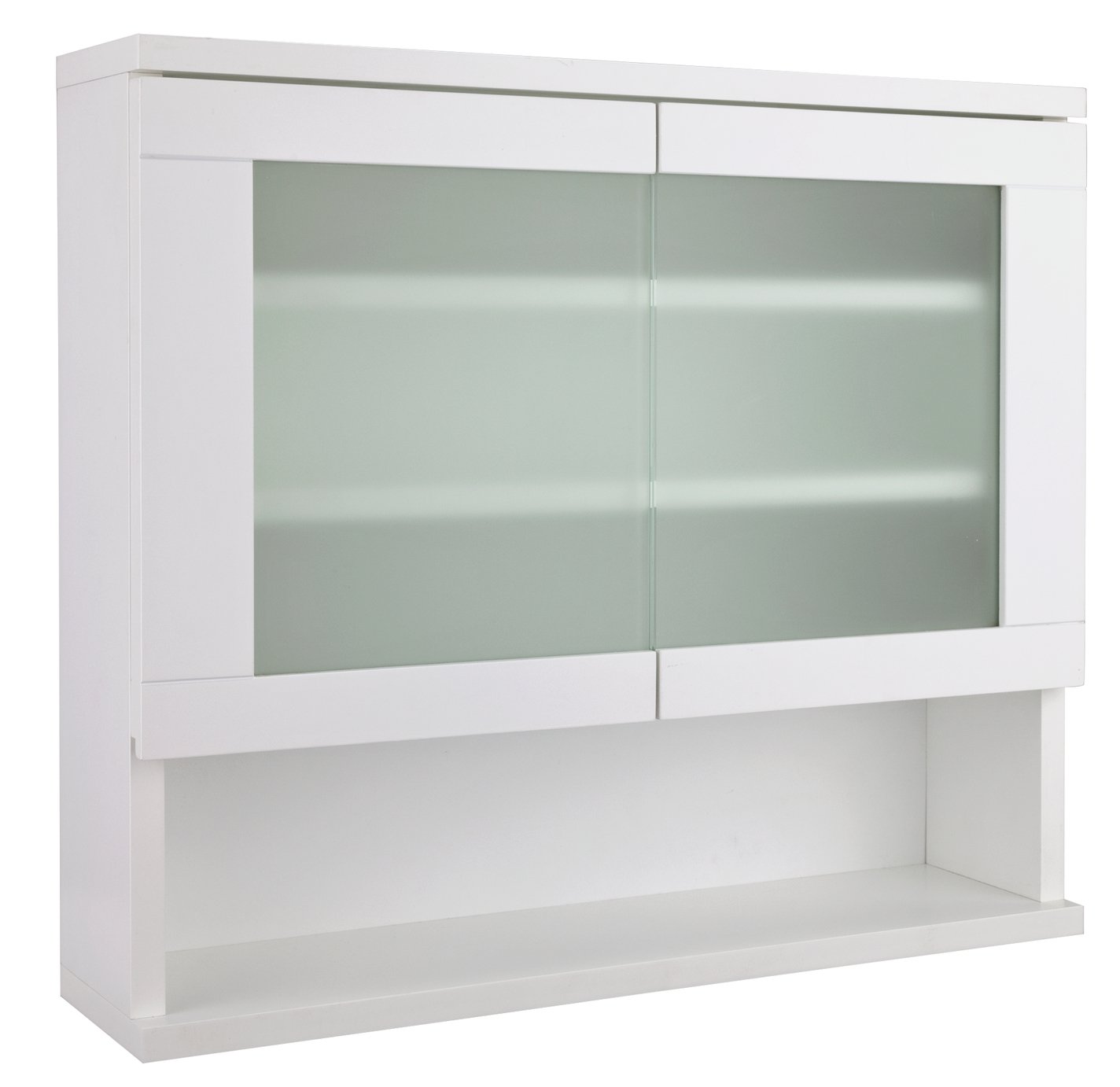 Argos Home Ice 2 Door Wall Cabinet - White