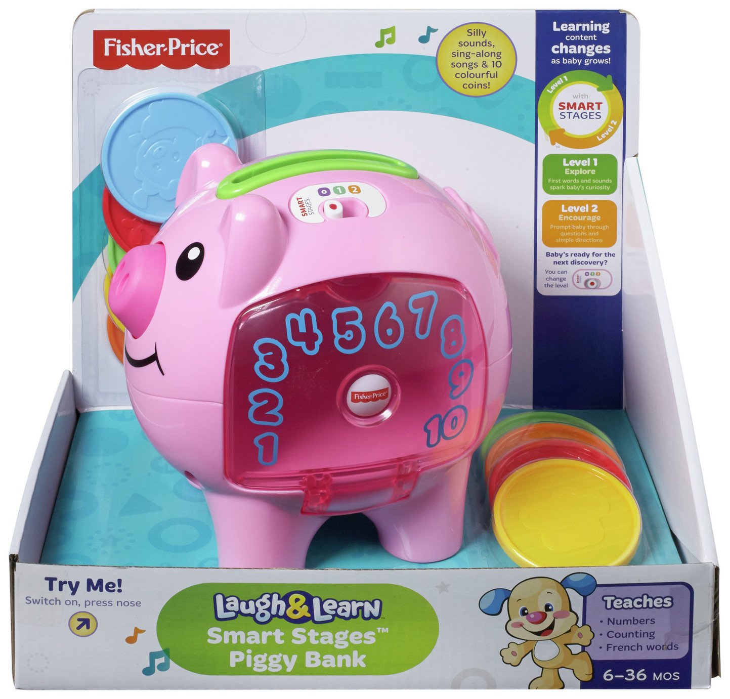 FisherPrice Laugh & Learn Smart Stages Piggy Bank Reviews