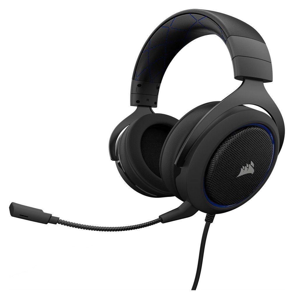 Corsair HS50 Xbox One, PS4, PC Headset - Black & Blue