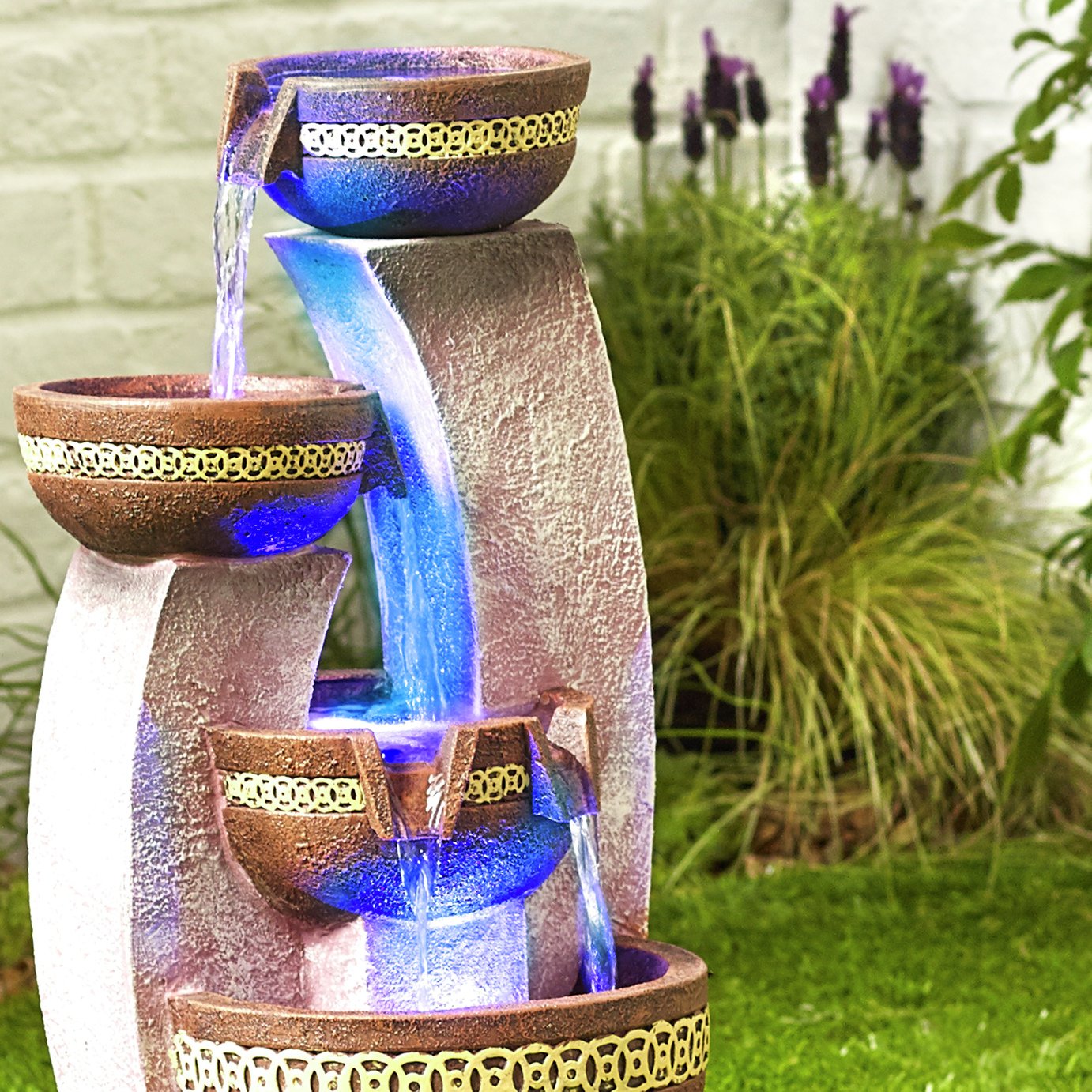 Kelkay Azure Columns with LED Lighting Water Feature at Argos Reviews