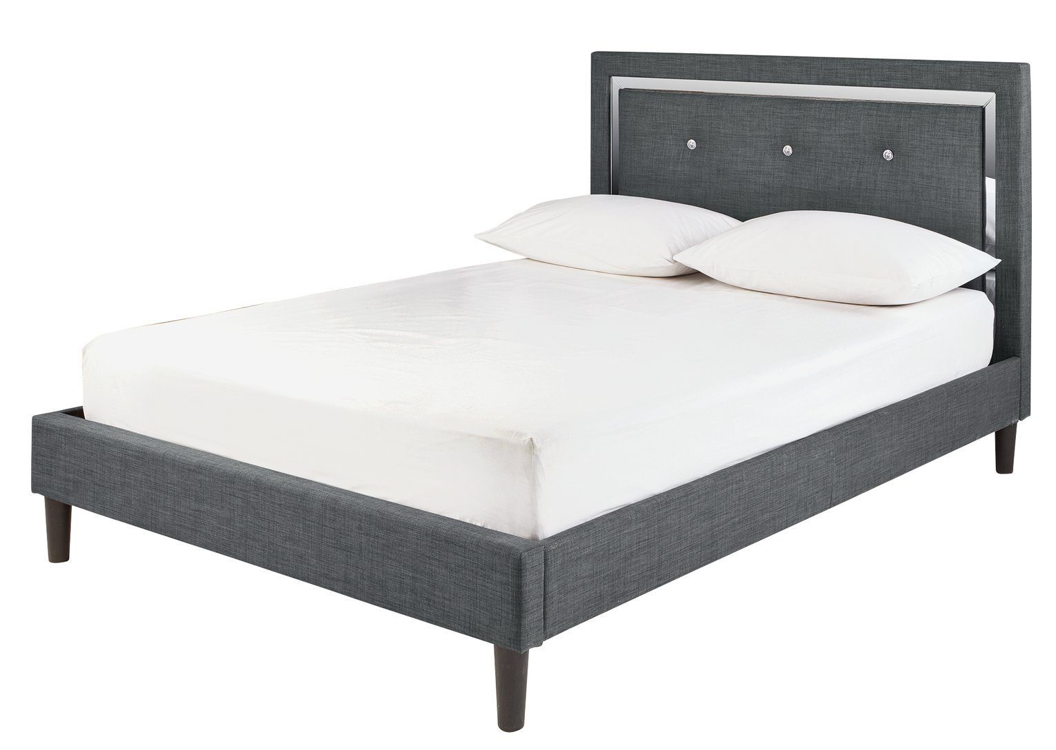 Argos Home Evangeline Kingsize Bed Frame - Charcoal