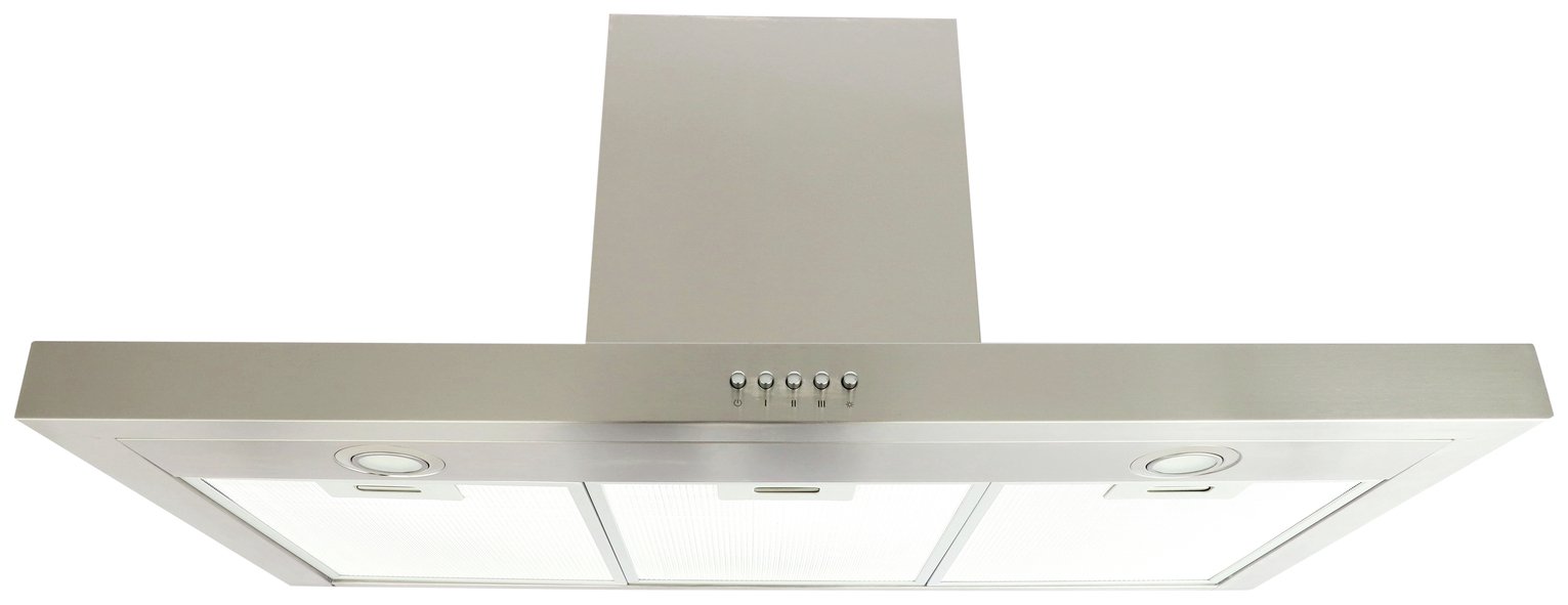 Bush BTCH90SS 90cm Chimney Cooker Hood - Stainless Steel