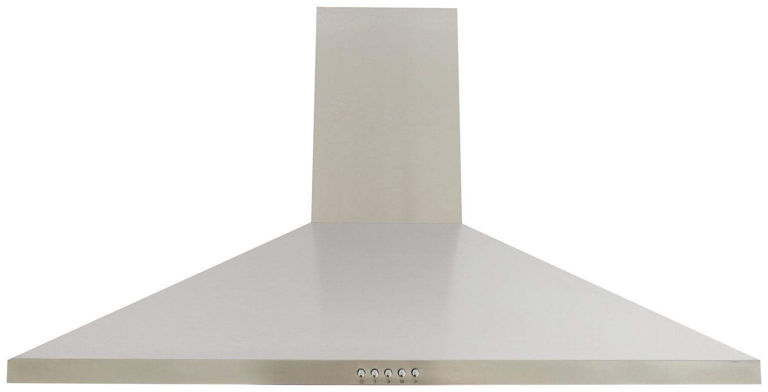 Bush BCH90SS 90cm Chimney Cooker Hood - Stainless Steel