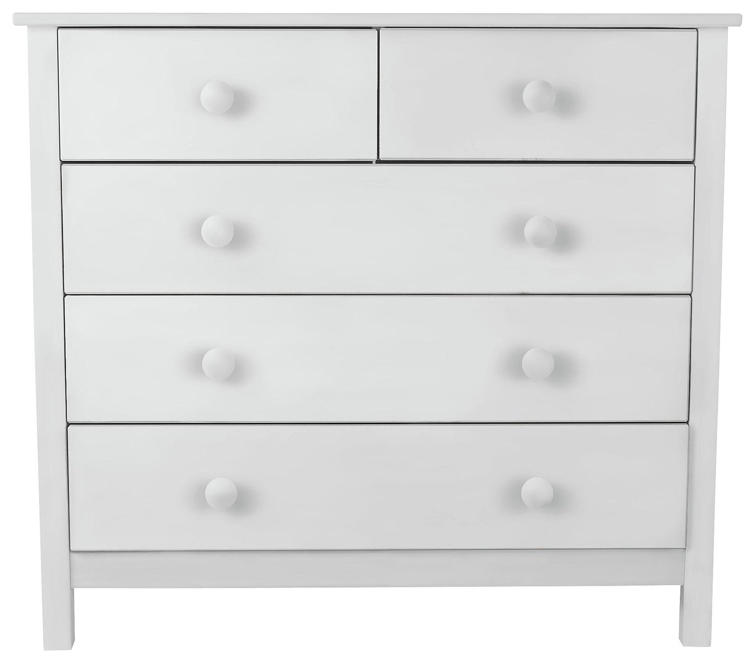 Argos Home Scandinavia White 3+2 Chest of Drawers