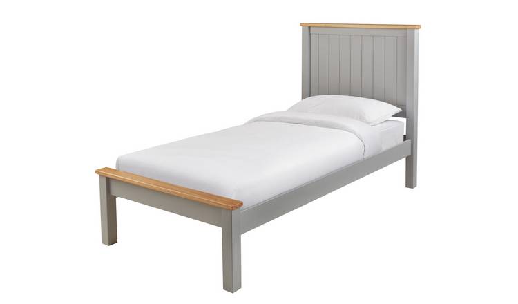 Buy Argos Home Grafton Single Bed Frame Two Tone Grey Bed Frames Argos