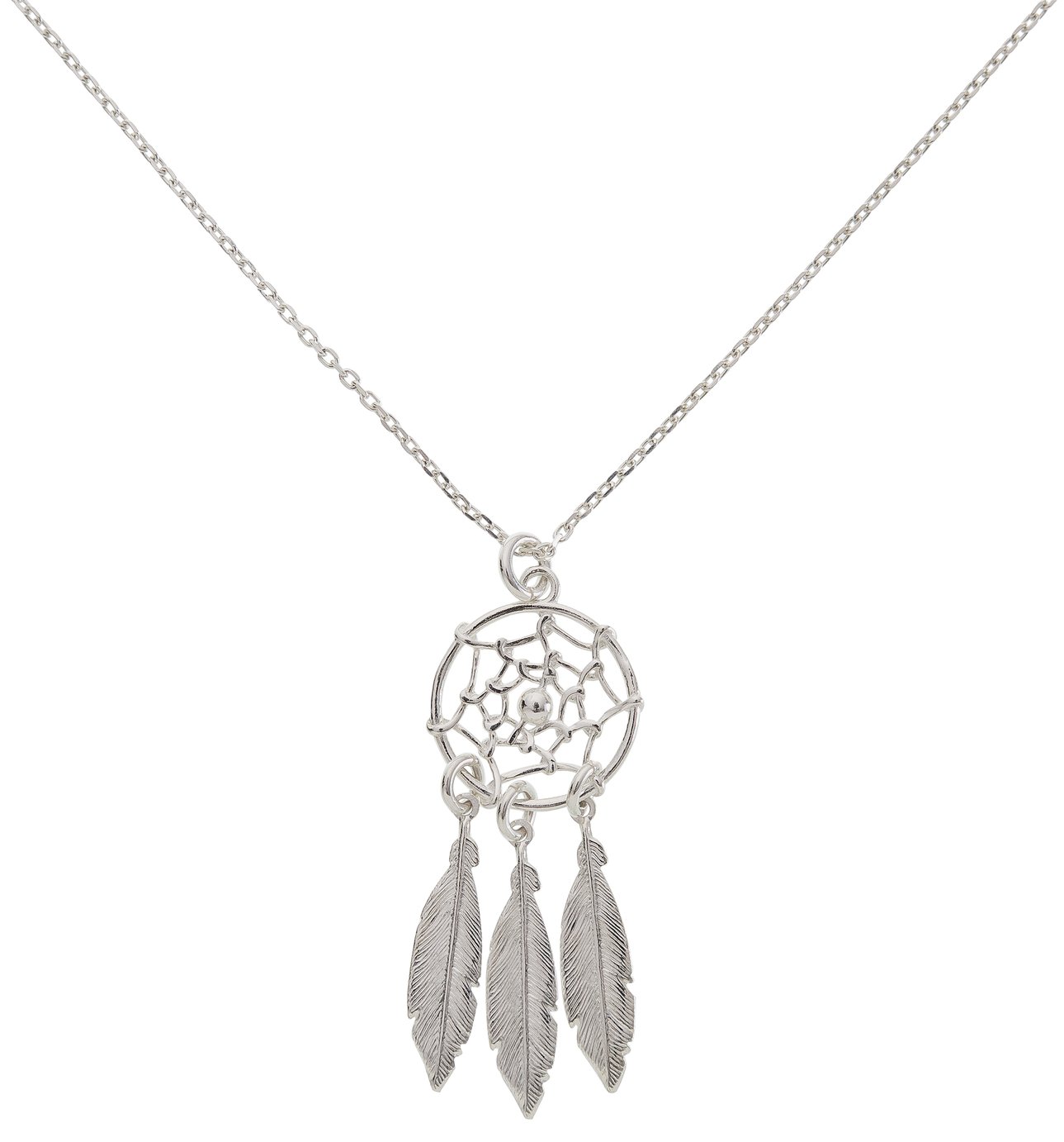 Revere Sterling Silver Dreamcatcher Pendant Necklace