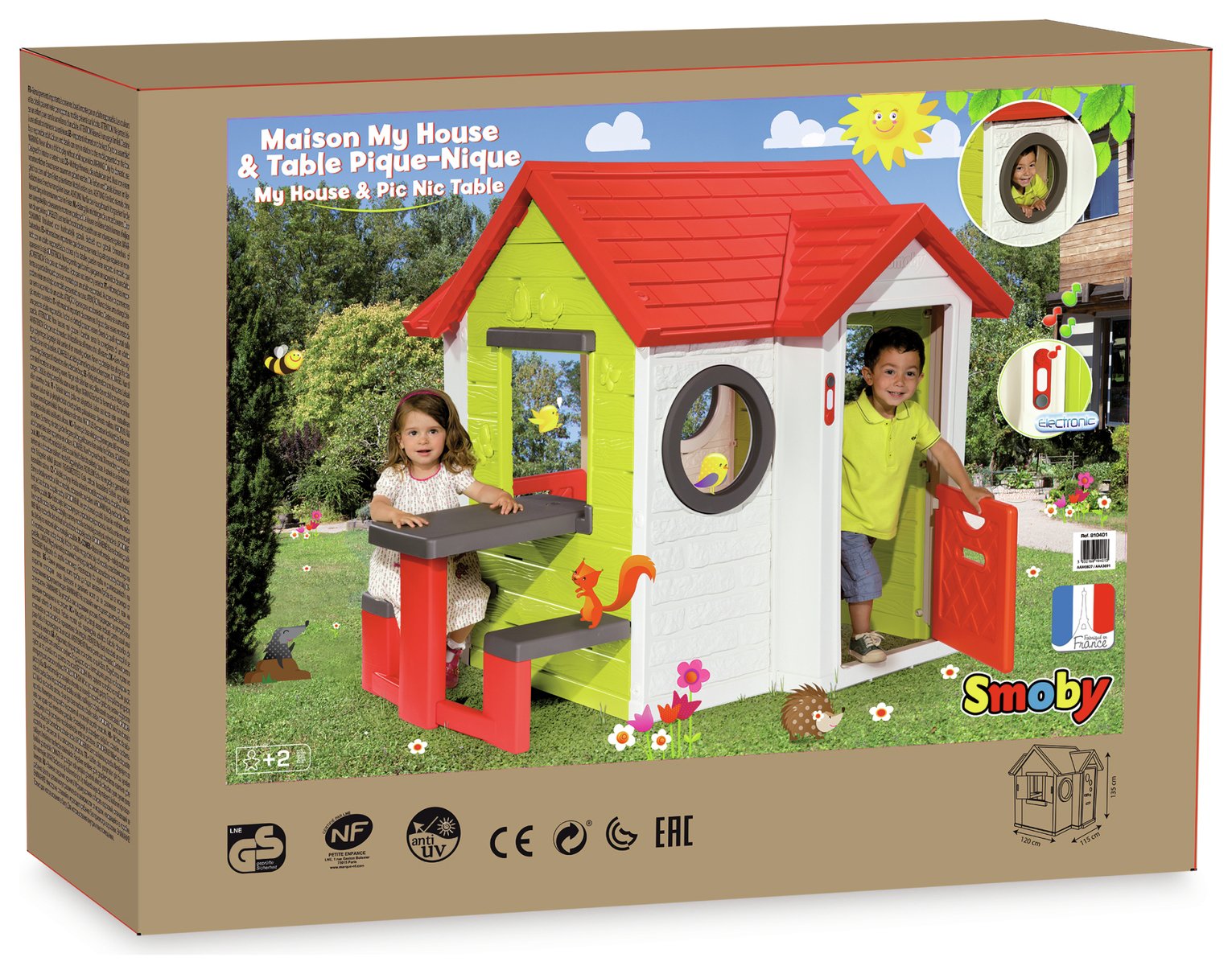 smoby nature playhouse with kitchen assembly instructions