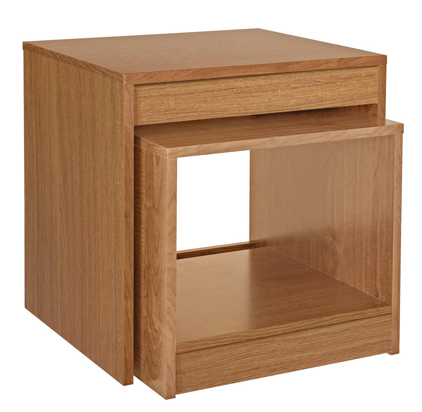 Argos Home Maine Nest of 2 Tables - Oak Effect