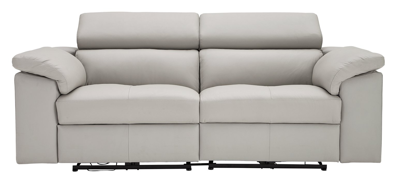 hygena valencia leather corner sofa