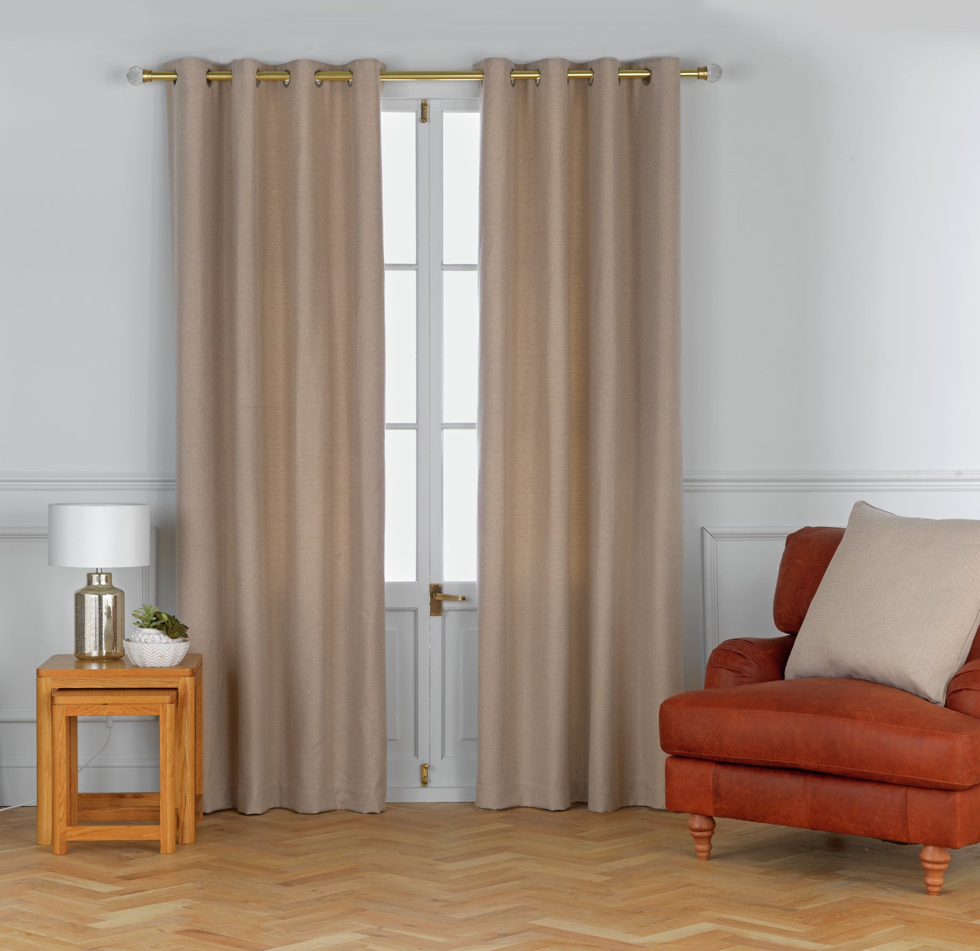 Argos Home Herringbone Curtains 168x229cm Reviews