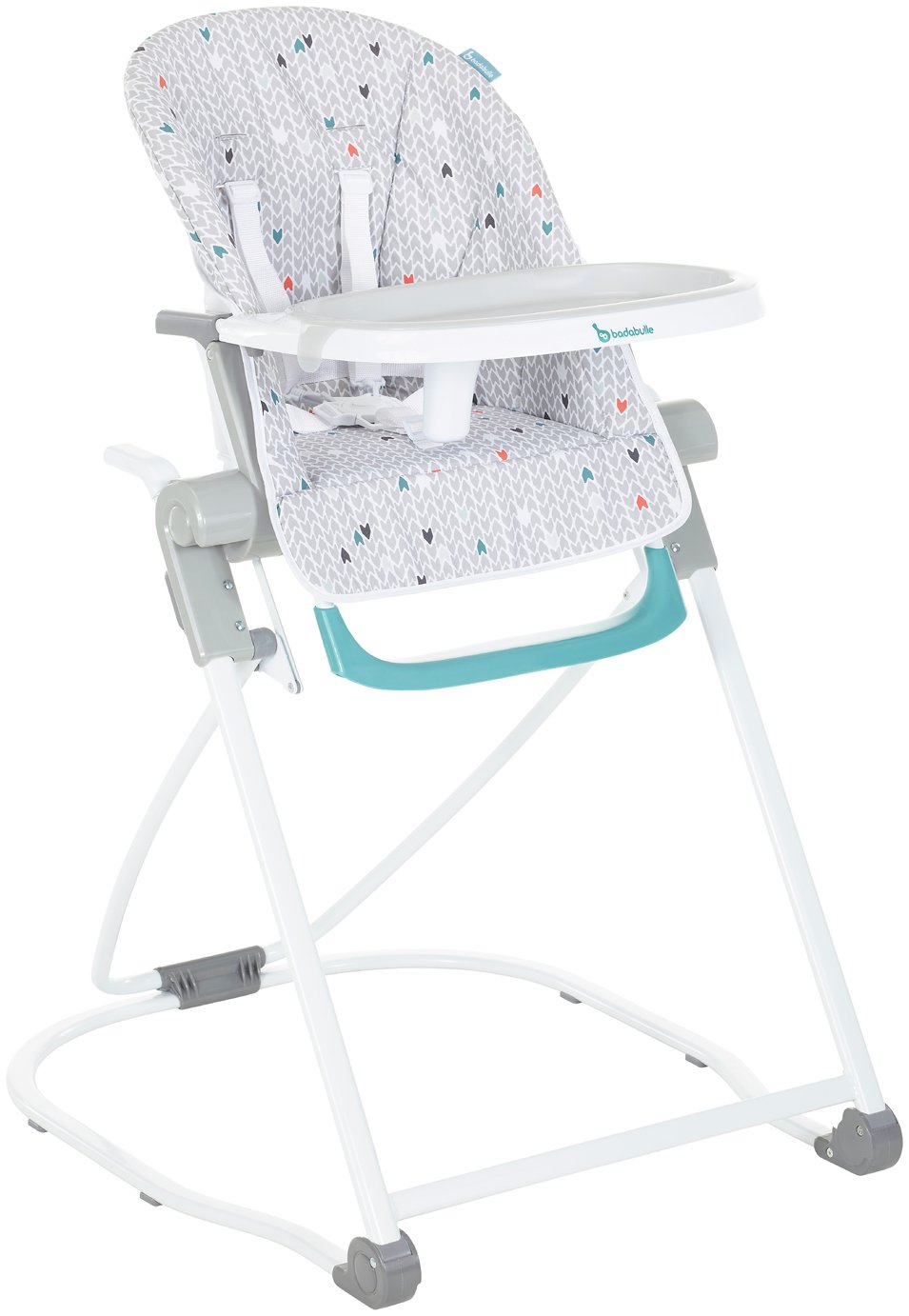 Badabulle High Chair Compact - Grey Patterns