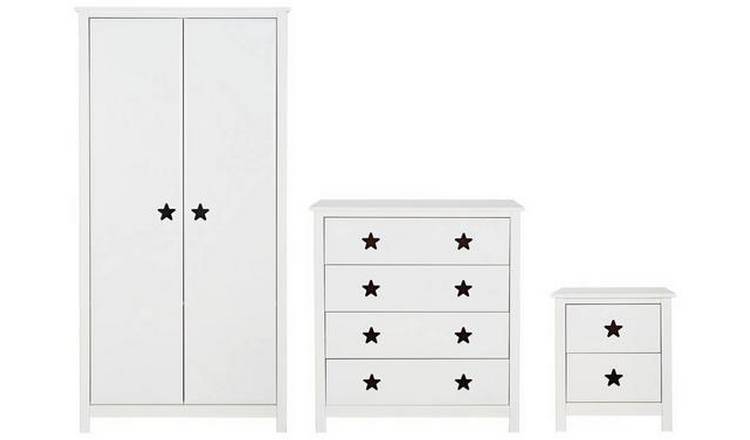 Buy Argos Home Stars 3 Piece 2 Door Wardrobe Set White Kids