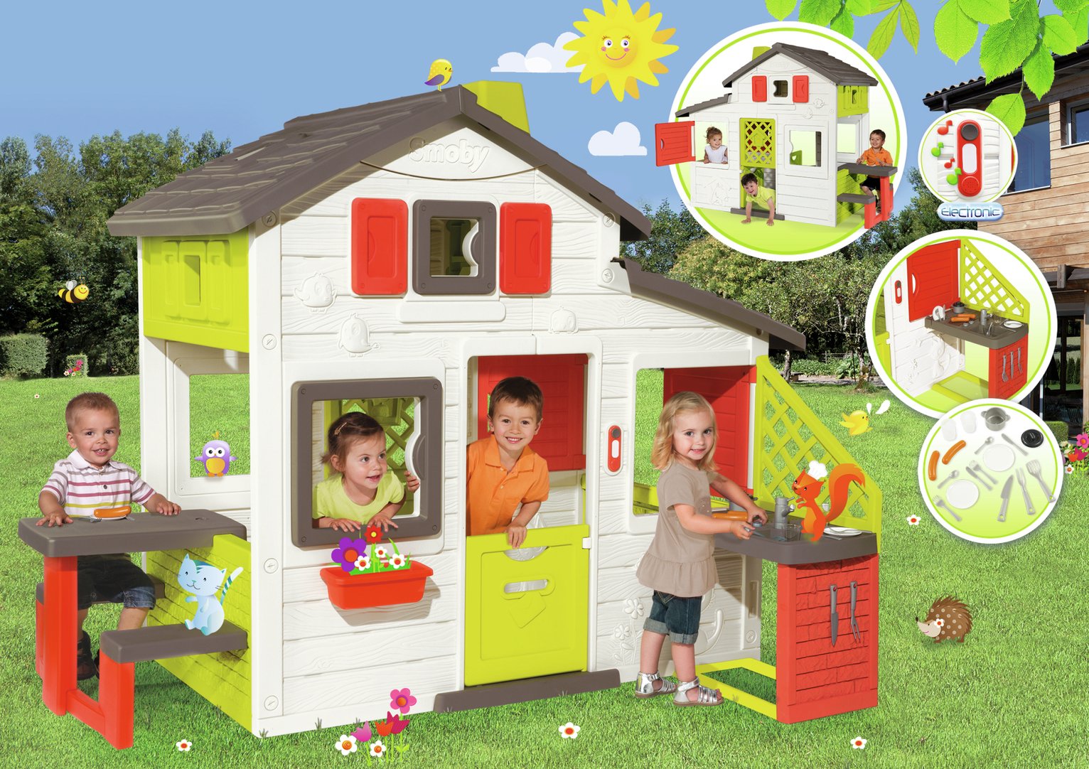 smoby nature playhouse with kitchen assembly instructions