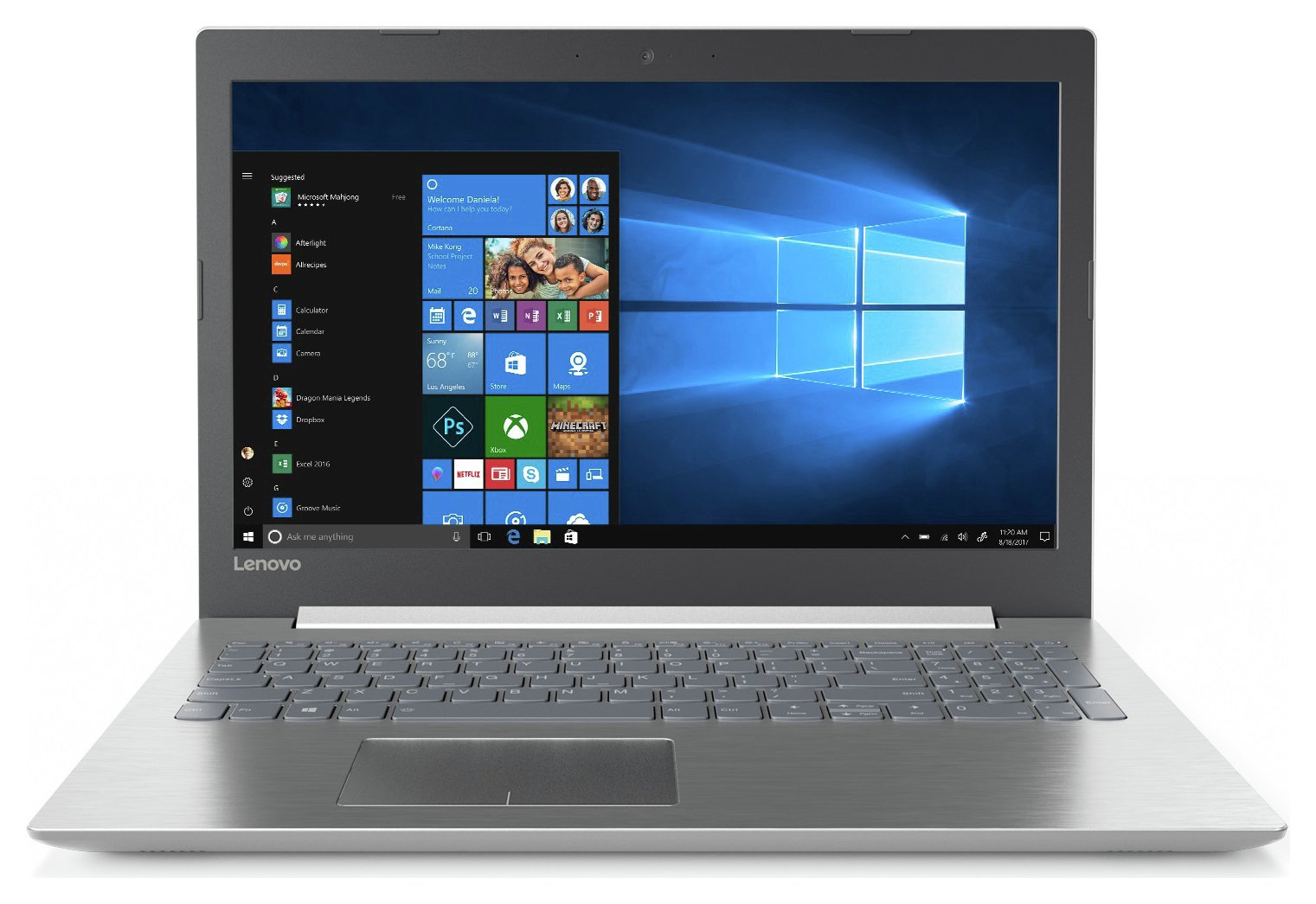 Lenovo IdeaPad 320 15.6 Inch i3 4GB 2TB Laptop Grey (8062868) Argos