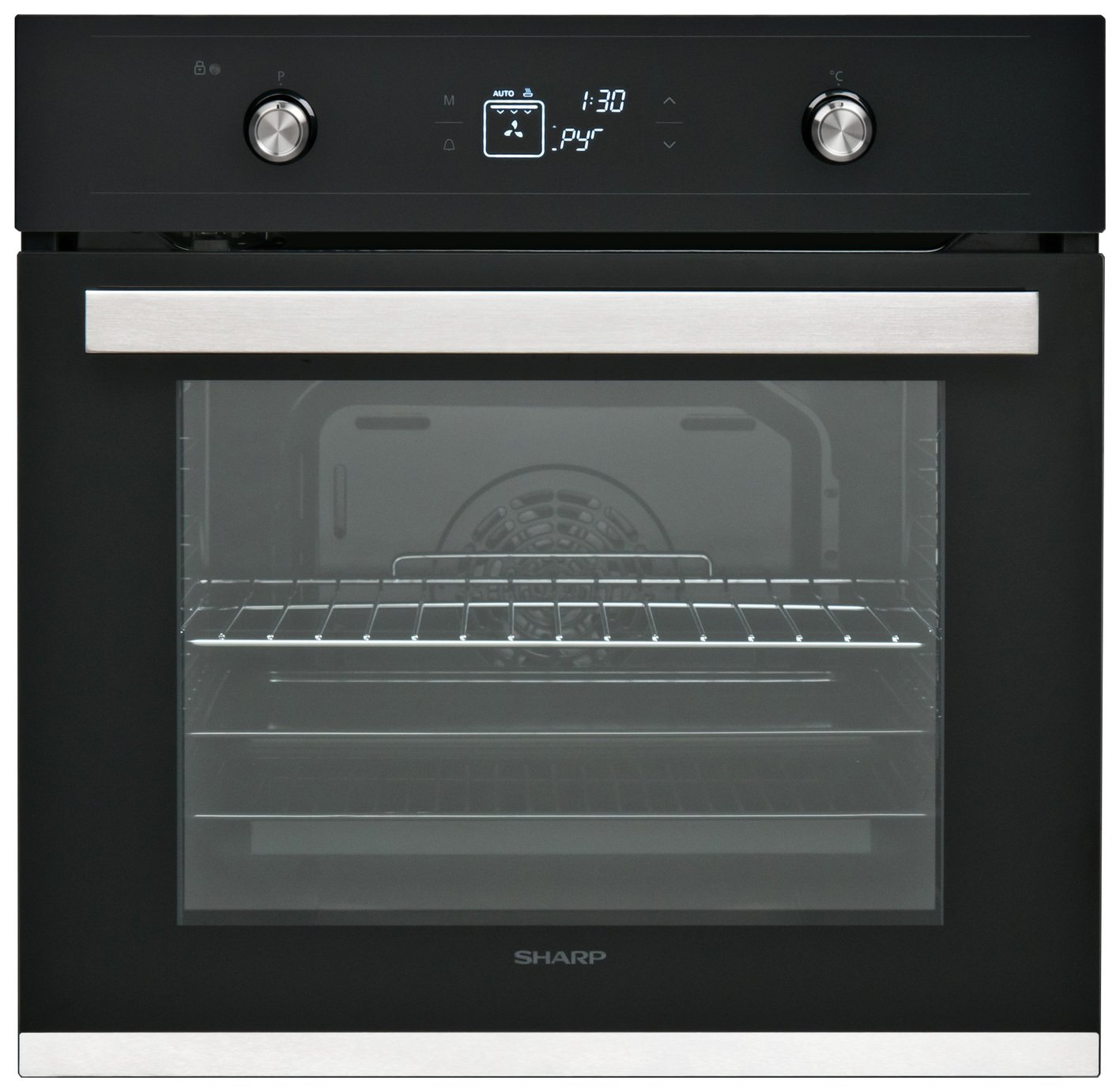 Sharp K-61V28IMI Built-In Single Electric Oven - Black