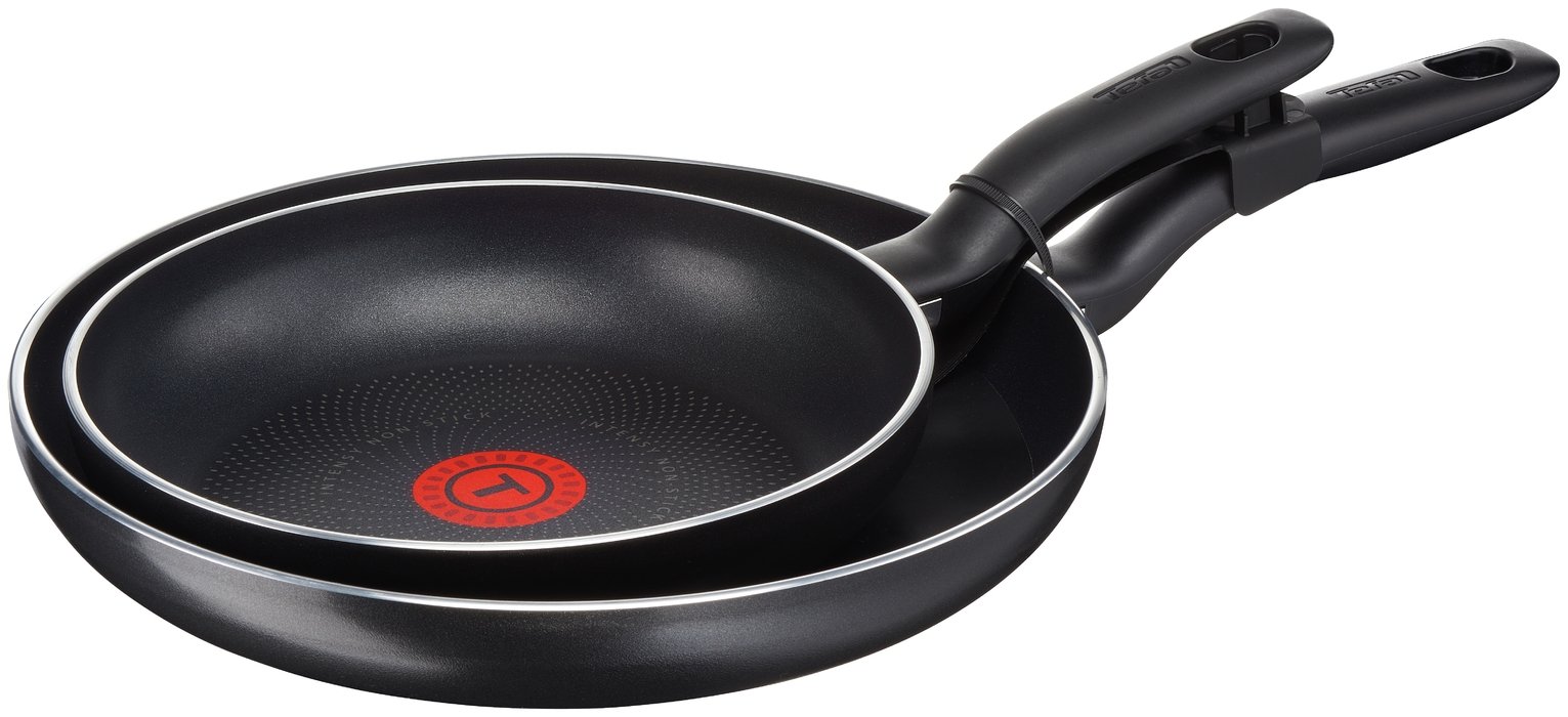 Tefal Revelation 2 Piece Aluminium Frying Pan Set