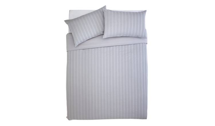 Buy Sainsbury S Home 300tc Grey Waffle Bedding Set Superking