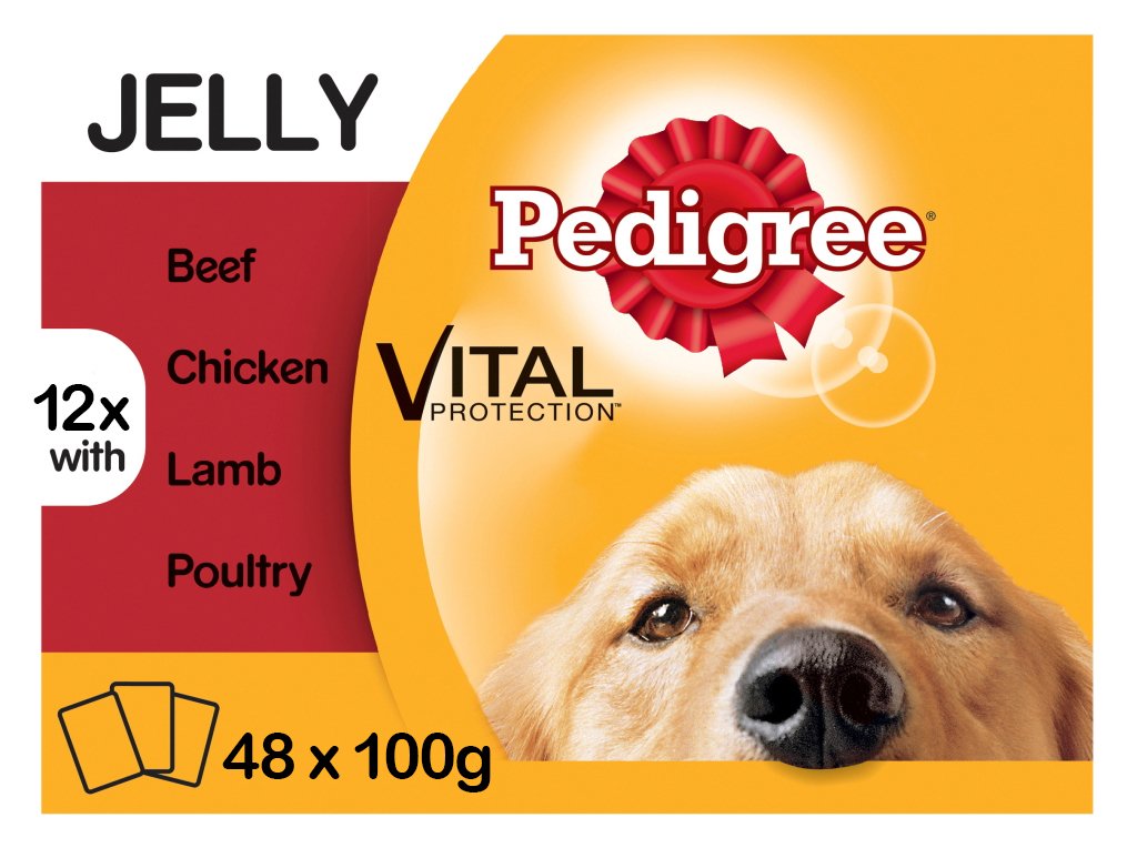 PEDIGREE Adult Dog Pouches Mixed in Jelly - 48 x 100g