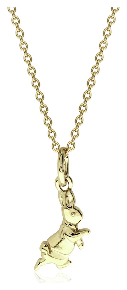 Beatrix Potter 9ct Gold Plated Peter Rabbit Pendant