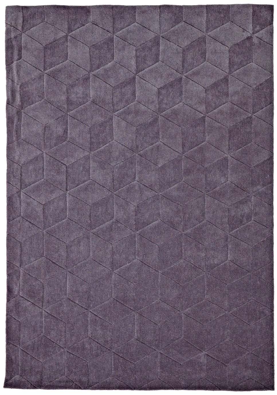 Argos Home Carved Rug - 230x160 - Grey