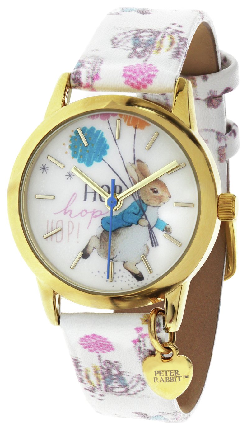 Beatrix Kid's Potter Peter Rabbit Faux Leather Strap Watch