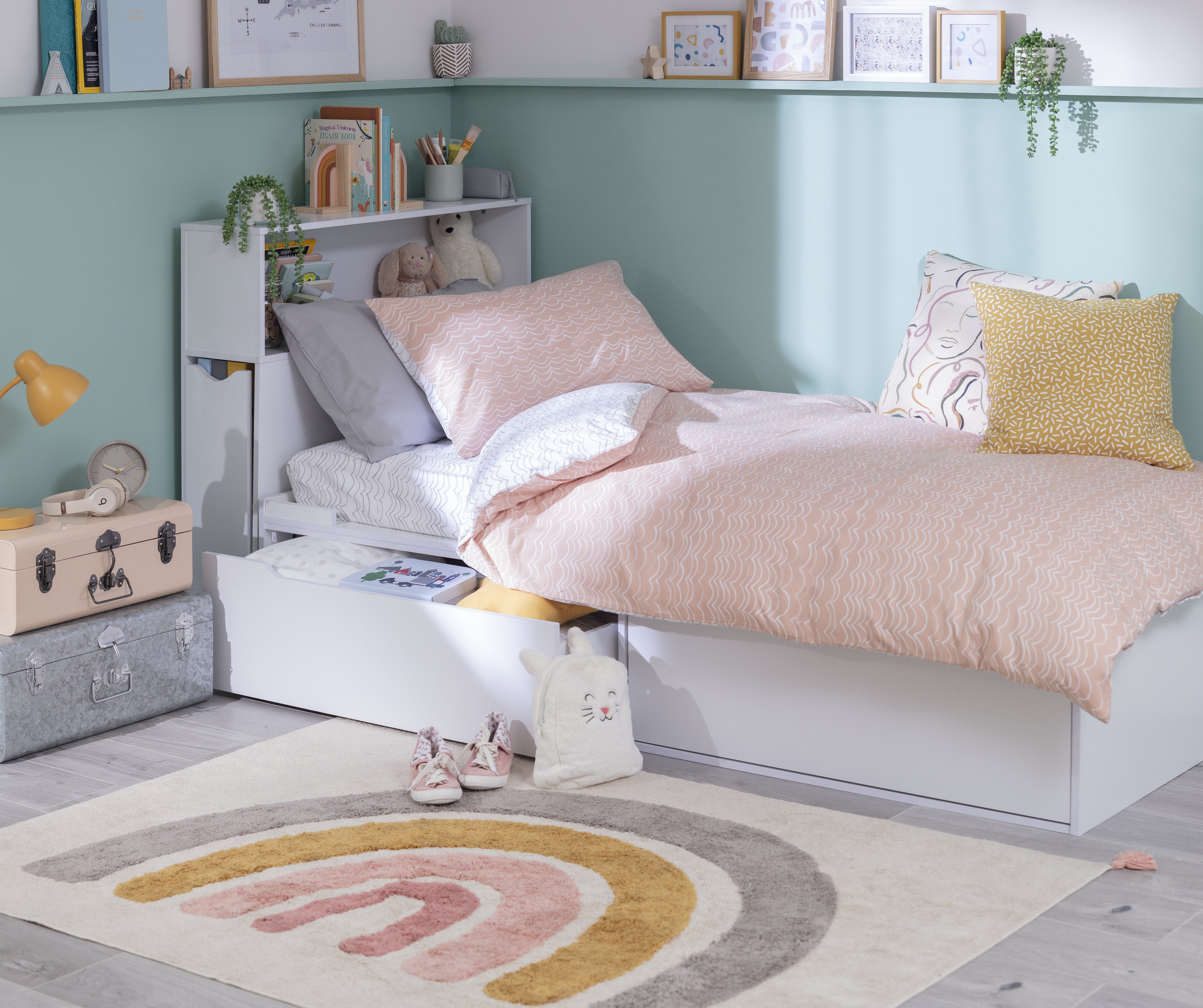 under cabin bed storage