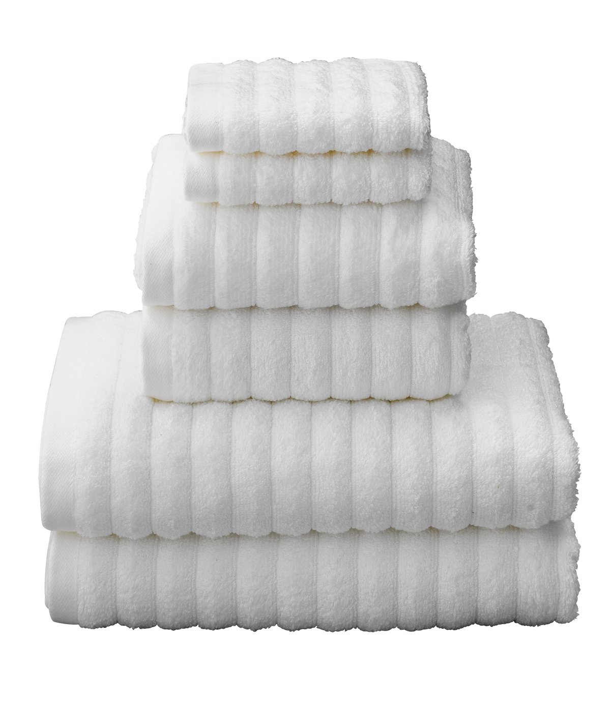 Argos Home Quick Dry 6 Piece Towel Bale - White