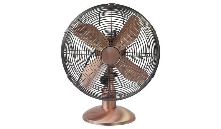 Buy Challenge Copper Oscillating Desk Fan 12 Inch Fans Argos