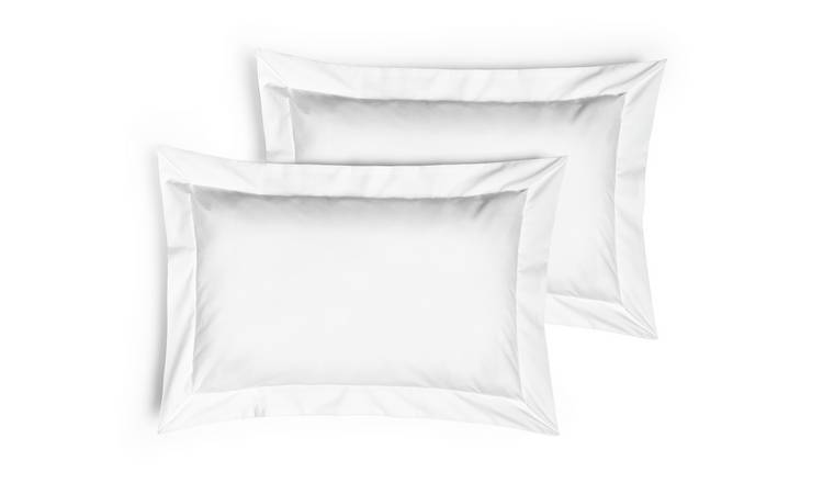 Habitat Easycare 100% Cotton Oxford Pillowcase Pair