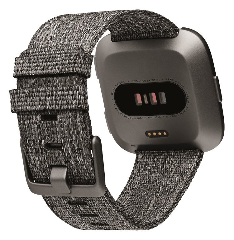 fitbit versa special edition smartwatch uni dark grey