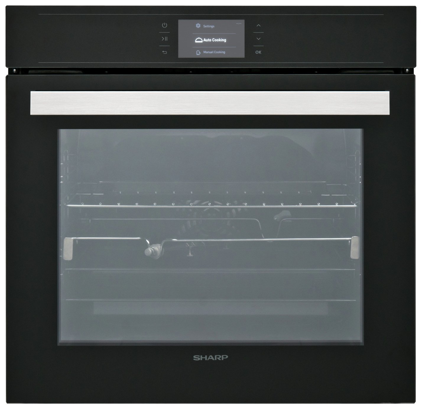 Sharp KS-70T50BHH Built-In Electric Single Oven - Black