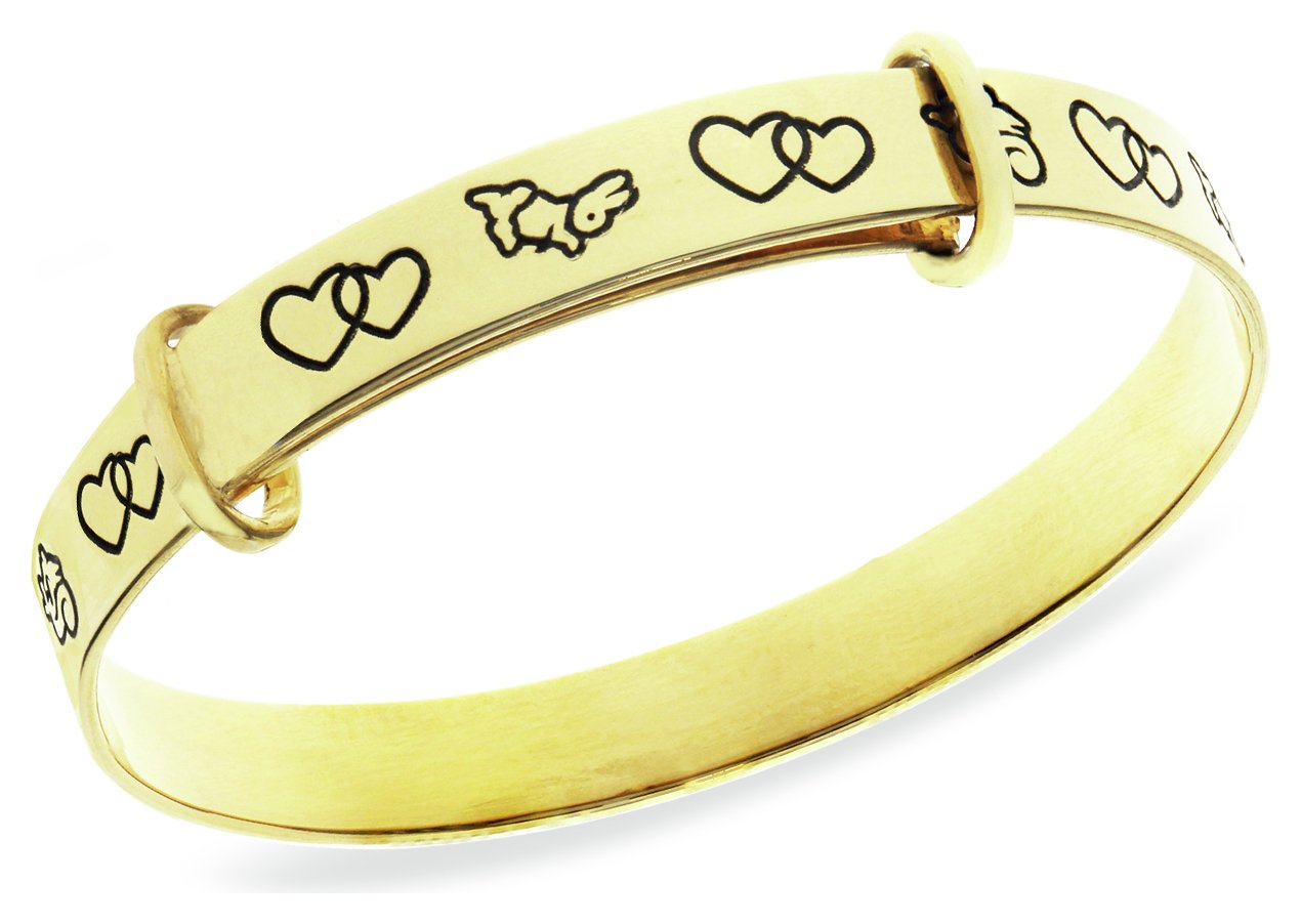 Beatrix Potter Gold Plated Peter Rabbit Expander Bangle