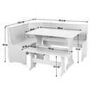 Argos corner deals table and bench