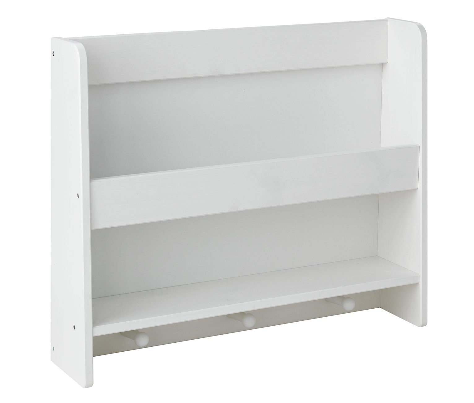 white shelving unit