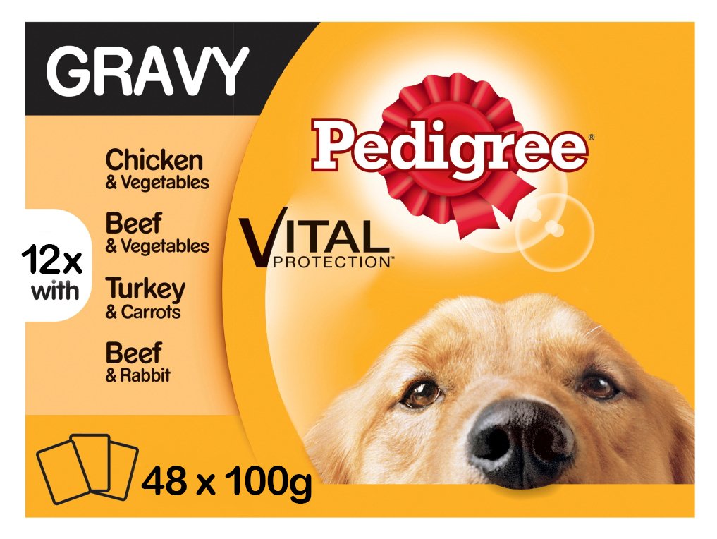 PEDIGREE Adult Dog Pouches Mixed in Gravy - 48 x 100g