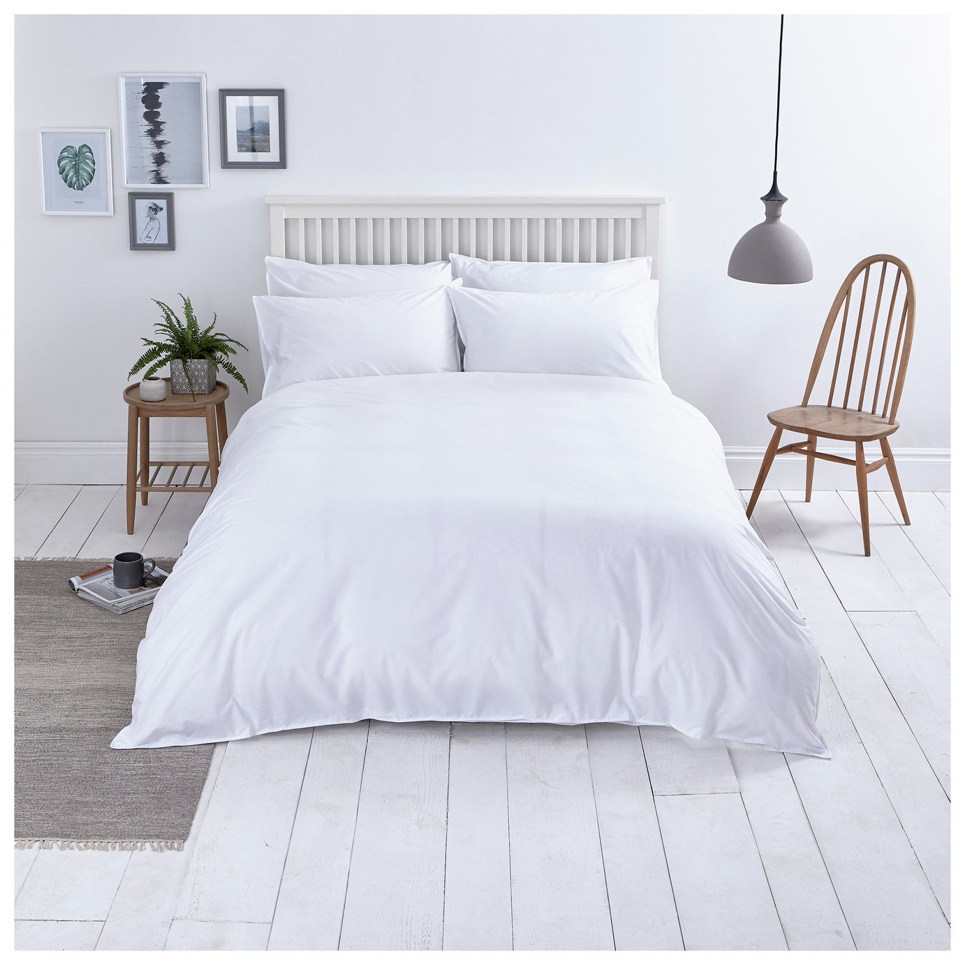 Sainsbury's Home Washed Cotton White Bedding Set review