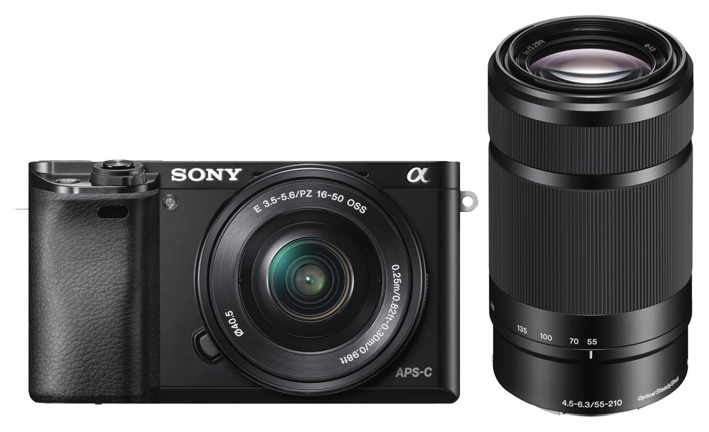 Sony A6000 Mirrorless Camera With 16-50mm & 55-210mm Lenses