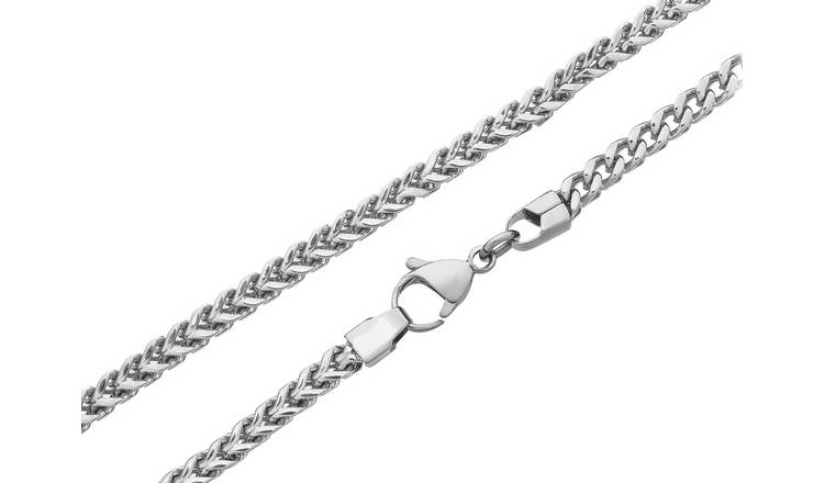 Revere Men's Stainless Steel Box Curb Chain