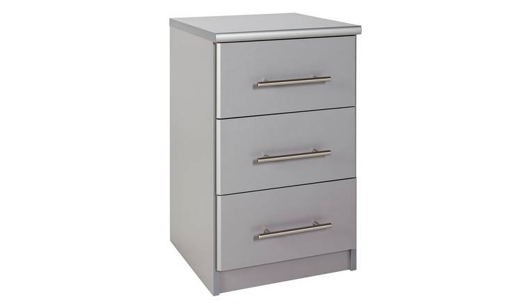 Argos grey outlet bedside table