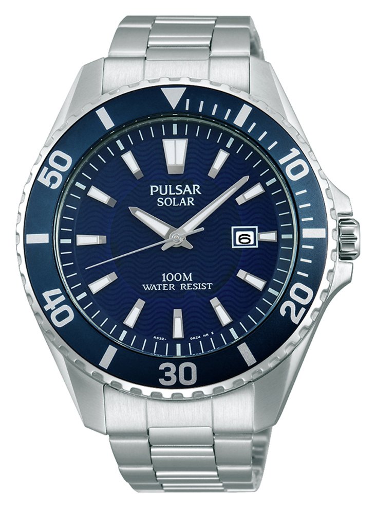 Pulsar Men s Diver Style Silver Stainless Steel Strap Watch 8085364 Argos Price Tracker pricehistory