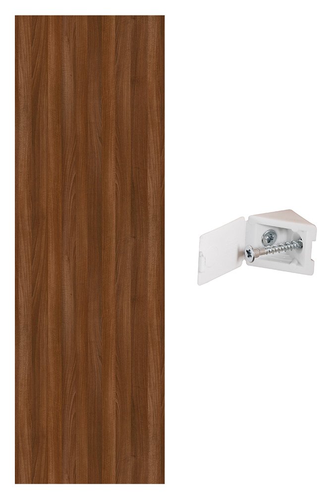 Spacepro Walnut End Panel with Fixing Blocks