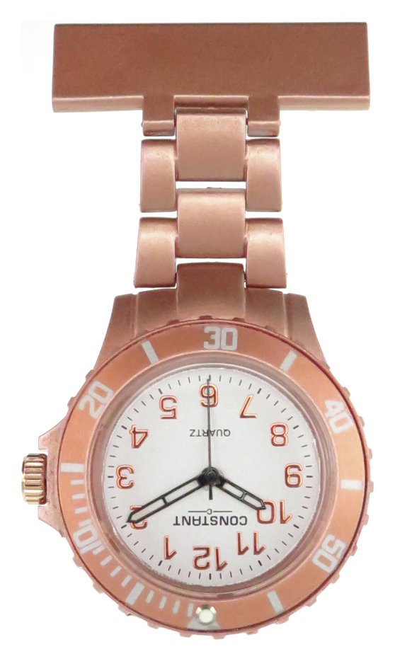 Constant Nurses' Rose Coloured Fob Sports Style Watch