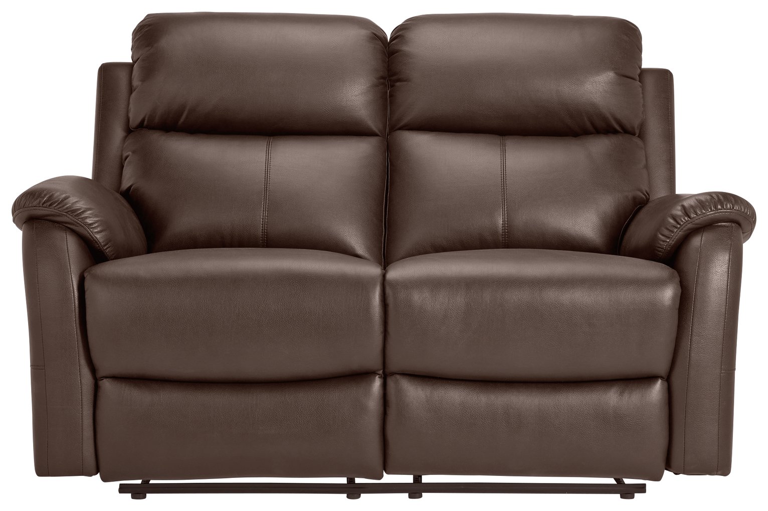 Argos Home Tyler 2 Seater Leather Recliner Sofa - Chocolate