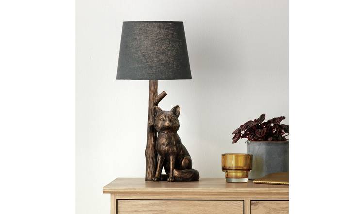 Buy Argos Home Fox Table Lamp Bronze Grey Table Lamps Argos