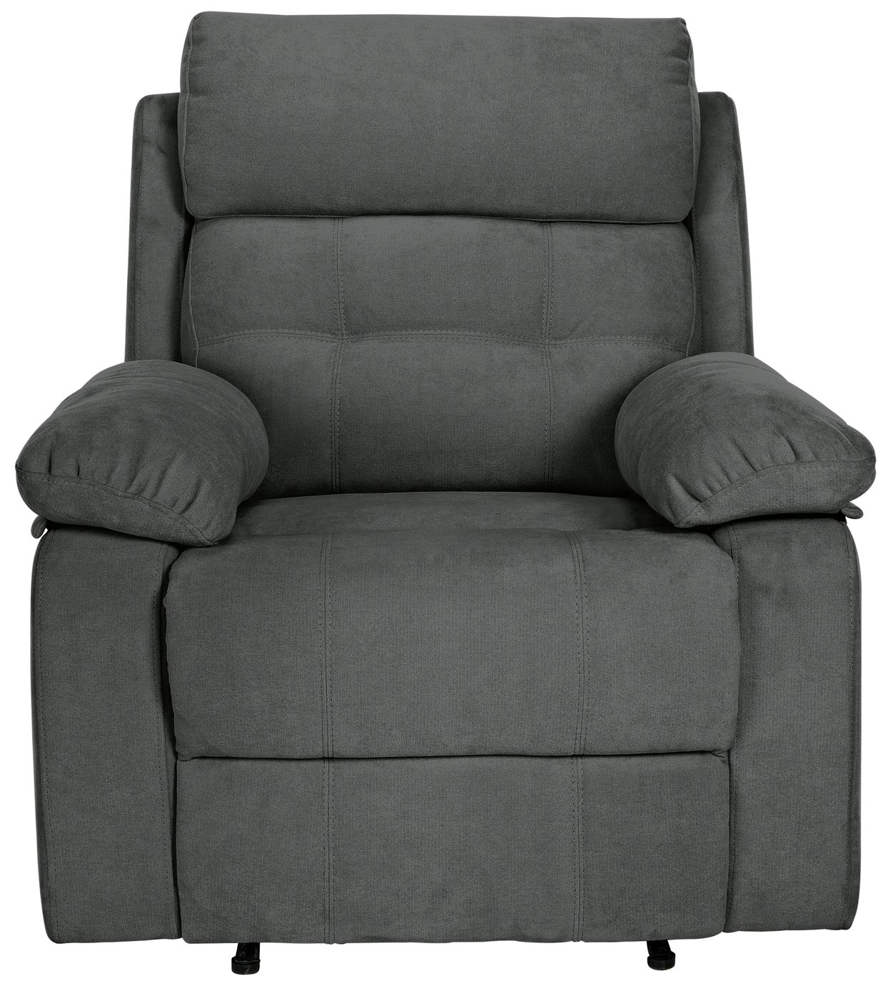 Argos Home June Fabric Manual Recliner Chair - Charcoal